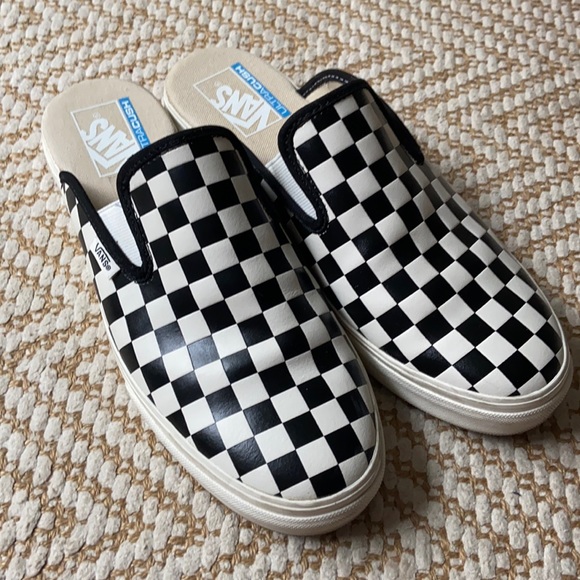 Vans Shoes - New Vans Checkered Slip Ons 9.5